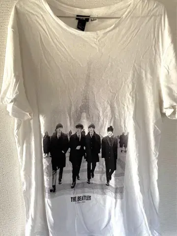 THE BEATLES 밴드 티셔츠 L 사이즈 화이트