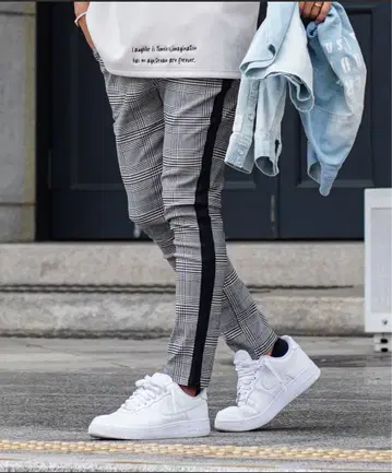 아담스 저글러 그레이 체크 팬츠