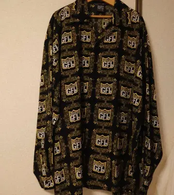 GFL 로고 프린트 긴팔 셔츠 2XL