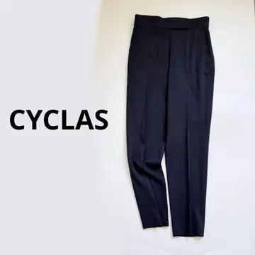CYCLAS 거의 미사용 네이비 레이온 팬츠 시클라스