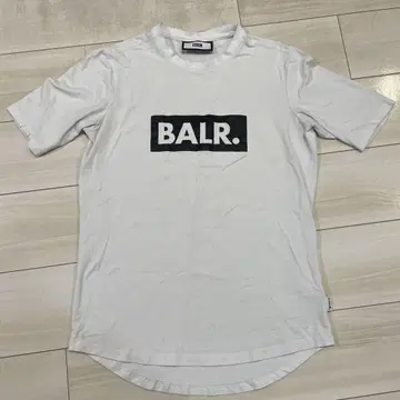 BALR. 화이트 로고 프린트 티셔츠