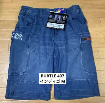 BURTLE 497 숏 카고 팬츠 M 인디고