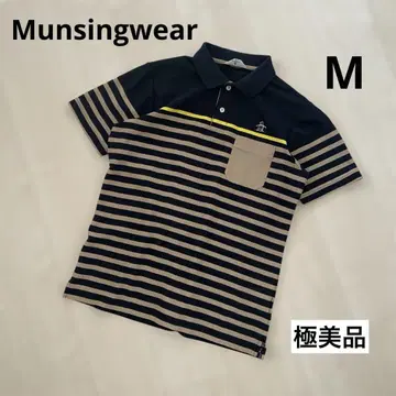 [ 컨디션 최상 ] 먼싱웨어 Munsingwear 스트라이프 피케 셔츠