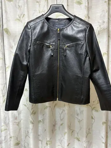 SPICK AND SPAN 블랙 가죽 자켓