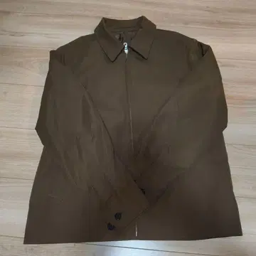 브라운 지퍼 자켓