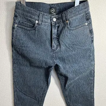 Alexander McQueen 스키니 데님, 패턴 다크 블루 26