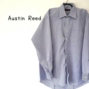 Austin Reed 스트라이프 백사이드 턱 고급 드레스 셔츠