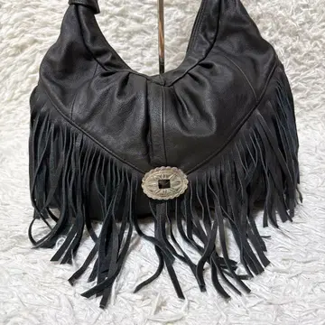 새상품급 Genuine Leather 숄더백 프린지 가죽
