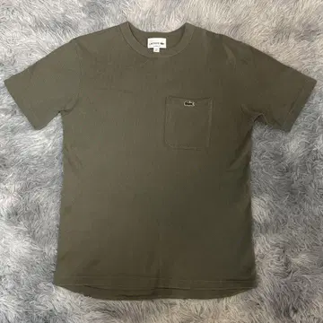 LACOSTE 포켓 부착 티셔츠 US S 올리브