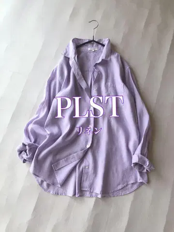 플라스테 PLST 린넨 베이직 셔츠 사이즈 L