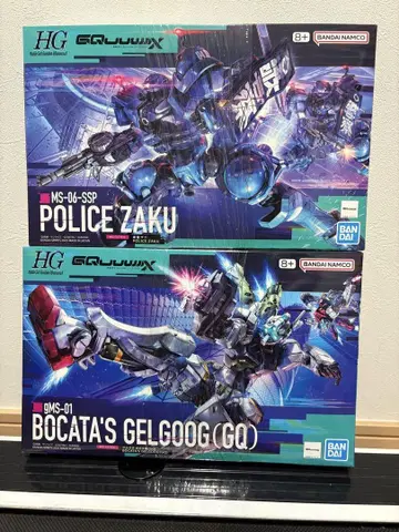 HG 1/144 GQuuuuuuX 군경 자쿠 겔구그 세트