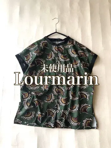 미사용품 루르마랭 Lourmarin 아프리칸 바틱 패턴 셔츠