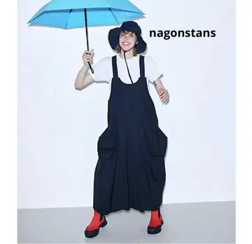 nagonstans 슬리브리스 롱 원피스 블랙