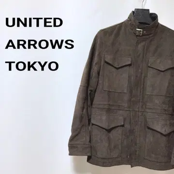 UNITED ARROWS TOKYO 소가죽 더블 지퍼 필드 자켓
