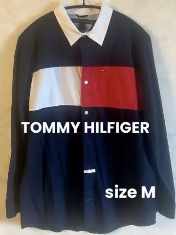Tommy Hilfiger 컬러 블록 셔츠 BOYS size XL