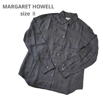 MARGARET HOWELL 마가렛호웰 린넨 100% 다크 그레이