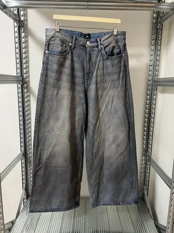 H&M 와이드 핏 배기 데님 팬츠 34/30