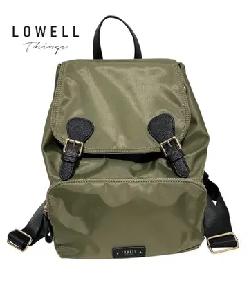 LOWELL things 백팩 덮개형 미니 백팩 카키 올리브