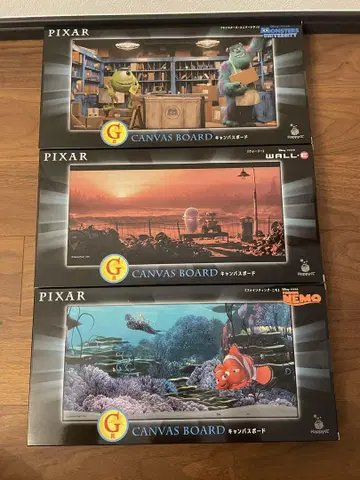 Happy 복권 PIXAR 캔버스 보드 3세트
