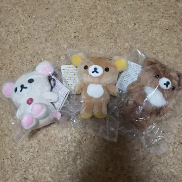 리락쿠마 코리락쿠마 차이로이코구마 봉제 인형 키링