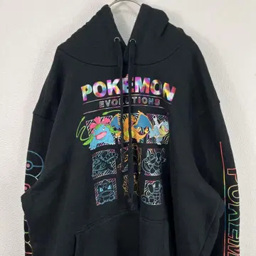 USA 구제 의류 포켓몬 pokemon 후드티 블랙