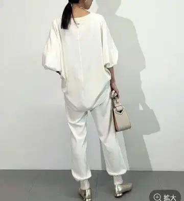 [미사용품] 돌먼 슬리브 더블 크로스 풀오버