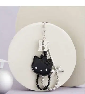 HELLO KITTY x BRILMY 거울 비즈 스트랩 블랙