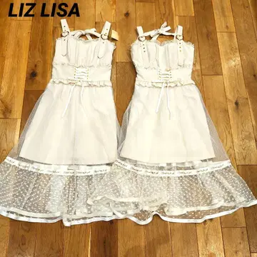 LIZ LISA 리즈리사 원피스 2벌 세트 하트 레이스 리본