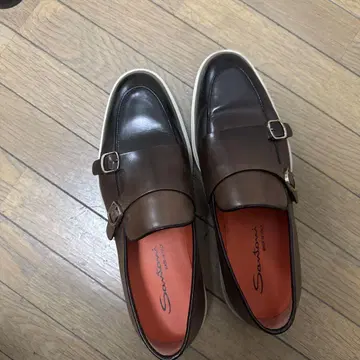 Santoni 더블 몽크 스트랩 로퍼