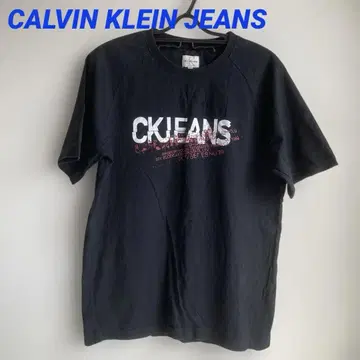새상품급 CALVIN KLEIN JEANS 블랙 로고 티셔츠 M 남성용