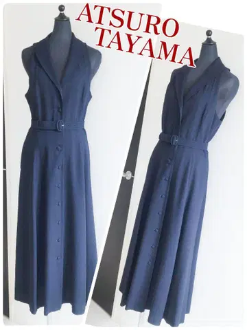 ATSURO TAYAMA 아츠로우타야마 네이비 벨트 롱