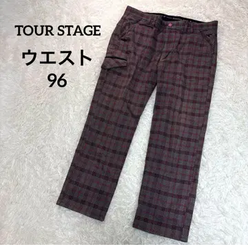 TOURSTAGE 투어 스테이지 골프 팬츠 남성용 96 체크 무늬