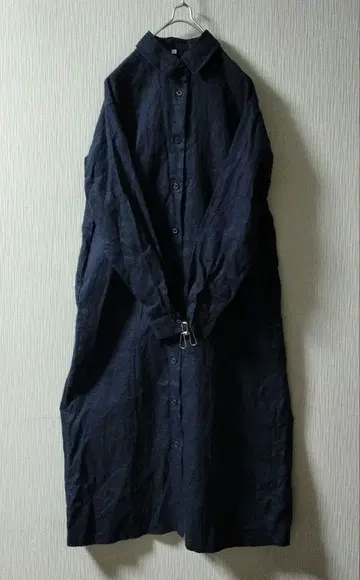 무인양품 프렌치 린넨 롱 원피스