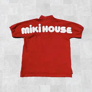 90s 일본제 MIKIHOUSE 미키하우스 백 로고 반팔 피케 셔츠