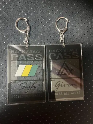 GIVEN 백스테이지 패스풍 아크릴 키링 GIVEN SYH
