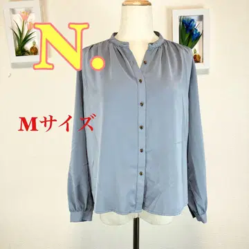 z558 N. 그레이 M 사이즈 버튼 긴팔 셔츠 오피스 포멀