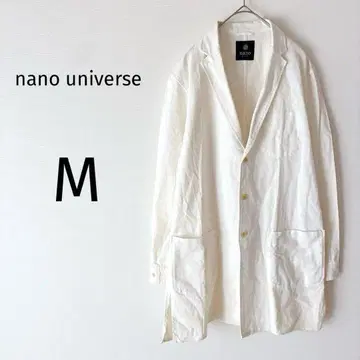 나노 유니버스 체스터 코트 자켓 가을/겨울 린넨 혼방 화이트 M