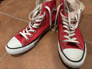 CONVERSE ALL STAR 레드 하이컷 스니커즈