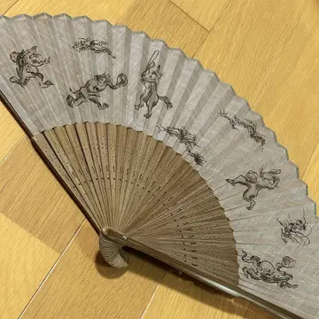 남성용 부채 라쿠주기가 야구 부채 주머니 포함 베이지색-회색 마이센도