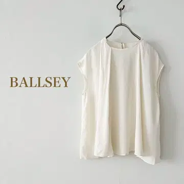 BALLSEY 실크 100% 슬리브리스 블라우스