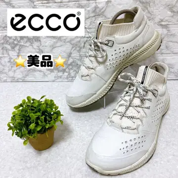 새상품급 에코 ecco 스니커즈 골프화 화이트 23.5cm