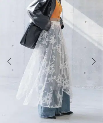 PAGEBOY 페이지 보이 튤 플라워 스커트