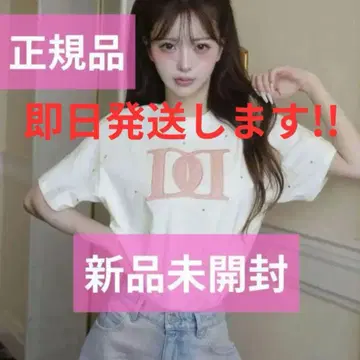 당일 발송 Darich 퀼팅 아플리케 비쥬 T셔츠 택 포함