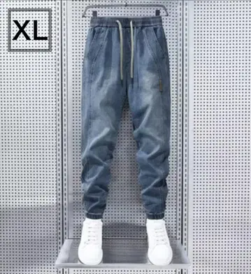 데님 팬츠 조거 팬츠 남성용 XL
