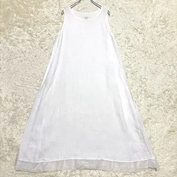 블라스 블룸 23SS 코르트레이크 린넨 원피스 M 롱 기장 슬리브리스