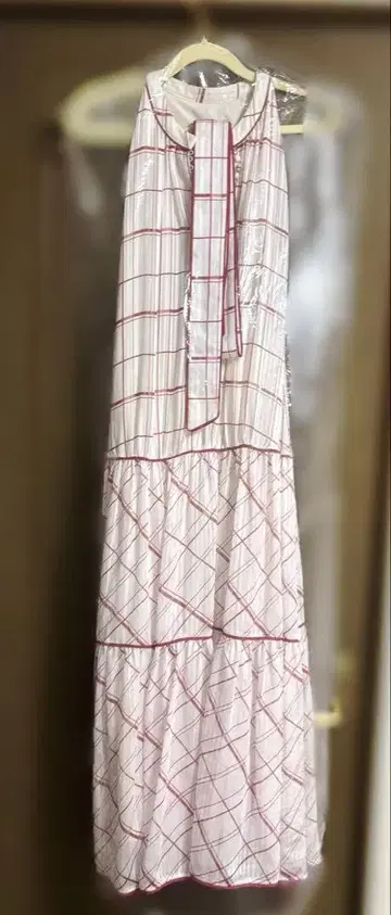 Anduze Belted Check Dress