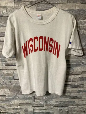 80년대 트리코 태그 Champion [ WISCONSIN ] 티셔츠
