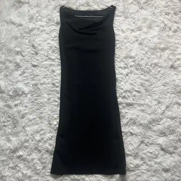 BODY DRESSING 슬리브리스 원피스 S 모헤어 울 블랙