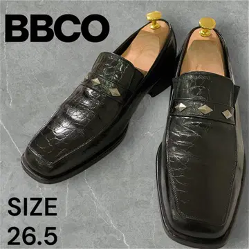 극미품 BBCO 악어 엠보싱 로퍼 26.5 이탈리아제