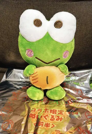 산리오 콜라보 스시로 해피단부이 한정판 봉제 인형 케로케로케로피